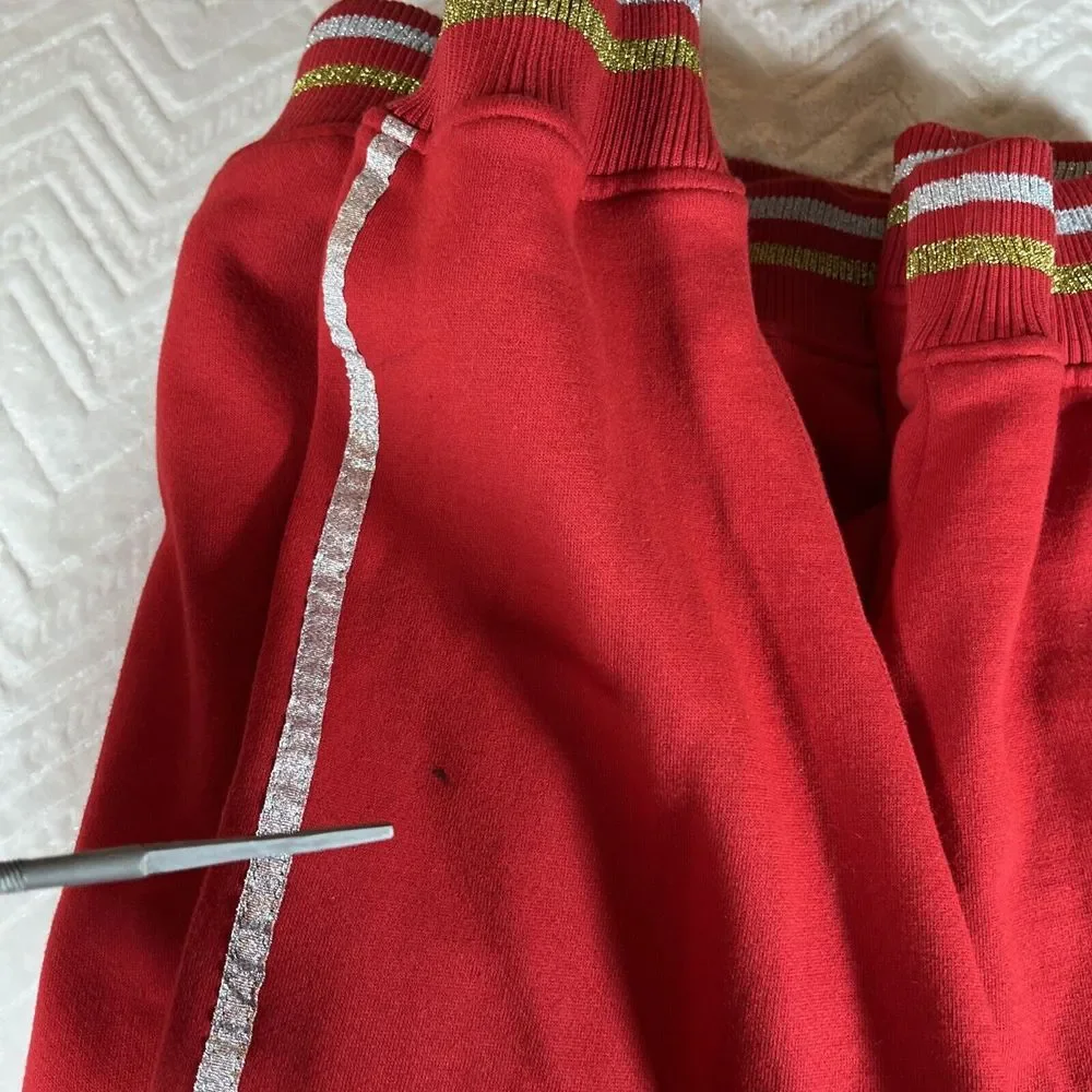 Vtg Southpole Men's XXL Track Jacket Full Zip Embroidered Y2K Hip Hop Red Gold**